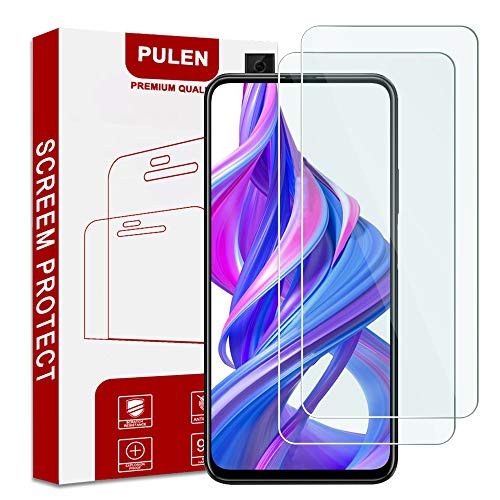 Pulen [2 Pack] for Huawei Honor 9X Screen Protector,[2.5D Round Edge] [9H Hardness] [High Definition] [Bubble Free] Tempered Glass Screen Protector
