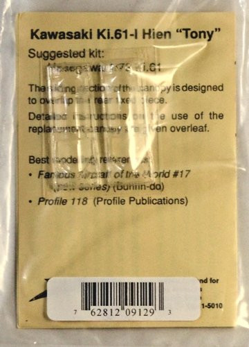 Squadron Products Ki-61 Tony Vacuform Canopy