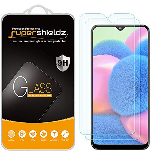(2 Pack) Supershieldz for Samsung Galaxy A30s Tempered Glass Screen Protector, Anti Scratch, Bubble Free