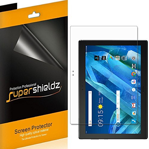 (3 Pack) Supershieldz for Lenovo Moto Tab Screen Protector, High Definition Clear Shield (PET)