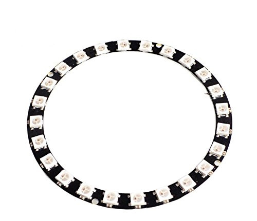 WINGONEER 24 Bits WS2812 5050 RGB LED Ring Lamp Light with Integrated Drivers