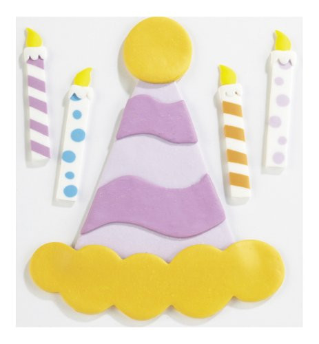 Jolee's Boutique Confections Fondant Party Hat Dimensional Stickers