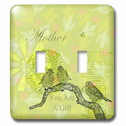 3dRose lsp_63403_2"Mother You Are A Gift" Double Toggle Switch
