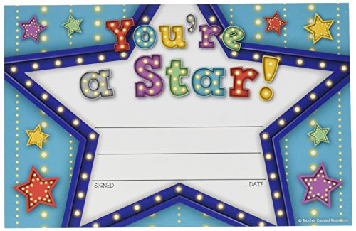 Teacher Created Resources (5485) Marquee You're a Star Awards Teacher Created Resources (5485) Marquee You're a Star Awards