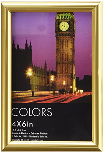 Darice, 4 by 6 Inch, Plastic Tabletop Frame, Gold