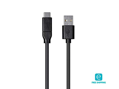 Monoprice Select Series 2.0 USB-C to USB-A Cable, 3A, 480 Mbps, 2m (6.6ft), Black