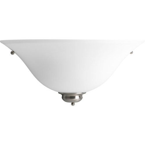 Progress Lighting P7153-09W 1-Light Wall Sconce, Brushed Nickel