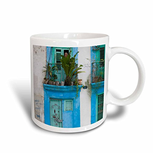 3dRose 134318_1 Cuba, Viejas, Old Havana Buildings Mug, 11 oz, Ceramic