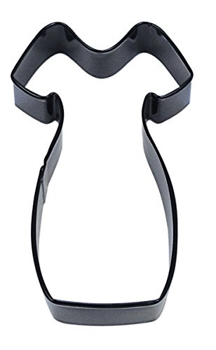 CybrTrayd RM-0926/K R&M Little Dress 4.25" Cookie Cutter, Black