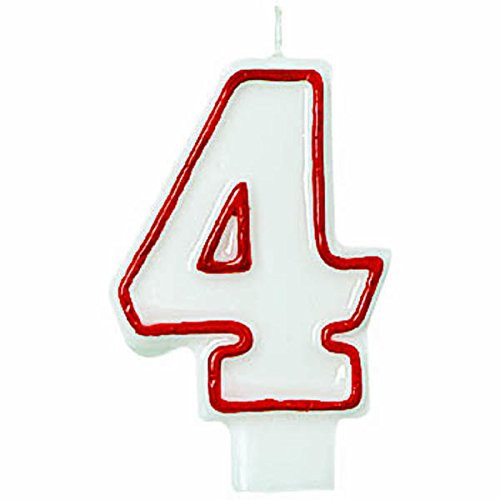 amscan #4 Molded Birthday Candles | Party Supply | 12 Ct.