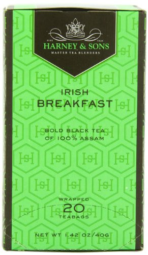 Harney & Sons Black Tea, Irish Breakfast, 20 Tea Bags, 1.42 Oz