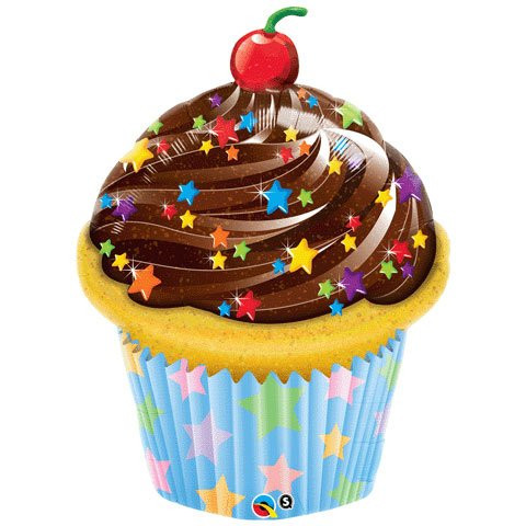 Qualatex 35 Inch Shaped Cupcake Balloon