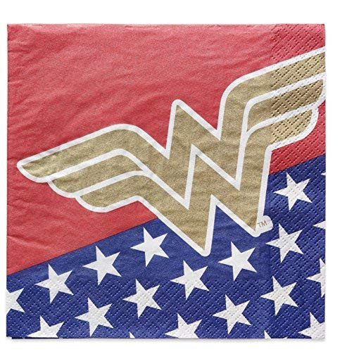 American Greetings DC Comics Wonder Woman 16 Count Lunch Napkins