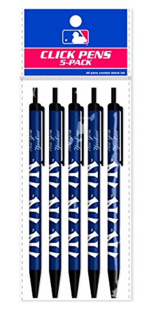 Pro Specialties Group MLB New York Yankees 5-Pack Click Pens Pro Specialties Group MLB New York Yankees 5-Pack Click Pens
