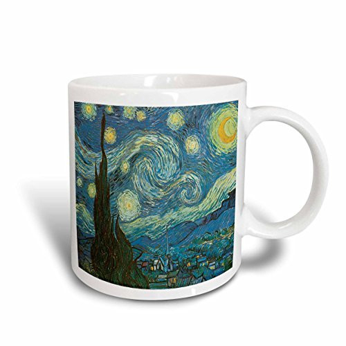 3dRose 128155_1 The The Starry Night By Vincent Van Gogh Mug, 11 oz, Ceramic 3dRose 128155_1 The The Starry Night By Vincent Van Gogh Mug, 11 oz, Ceramic