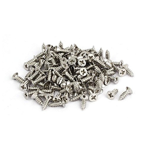 M4x12mm Stainless Steel Phillips Countersunk Flat Head Self Tapping Screw 100pcs
