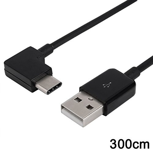 CY 300cm USB 3.1 Type C USB-C to USB 2.0 Cable Right Angled 90 Degree Connector for Tablet & Mobile Phone