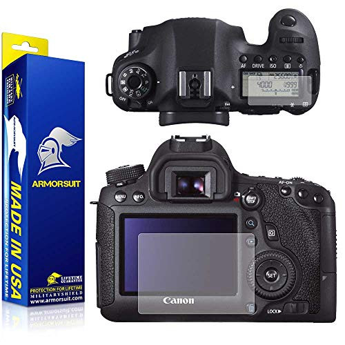 ArmorSuit Canon EOS 6D Mark II Anti-Glare Screen Protector Full Coverage MilitaryShield Screen Protector for Canon EOS 6D Mark 2 (2018 Release) - Matte Anti-Bubble Film