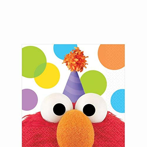 Beverage Napkin | Elmo Collection | Party Accessory | 96 Ct
