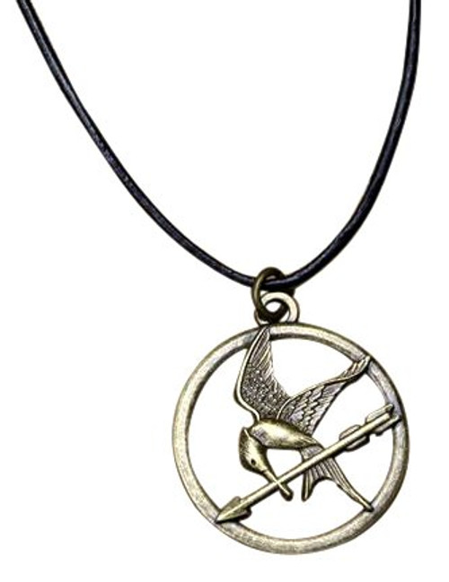 NECA The Hunger Games Movie Mockingjay Pendant on Leather Cord NECA The Hunger Games Movie Mockingjay Pendant on Leather Cord