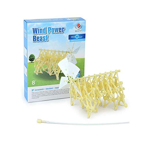 CHuangQi Wind Power Beast, Bionic Mechanical Beast, Puzzle Assembling Toy, Animaris Ordis Parvus Strandbeest Model (Beige)