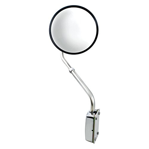 United Pacific 60037 STAINLESS STEEL 8 1/2" HOOD MOUNT CONVEX MIRROR