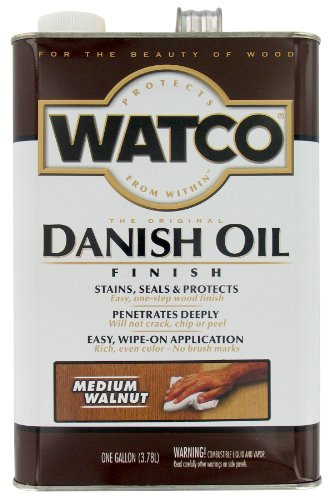 Watco 242222 Medium Walnut Danish, 1 gallon, Oil Finish