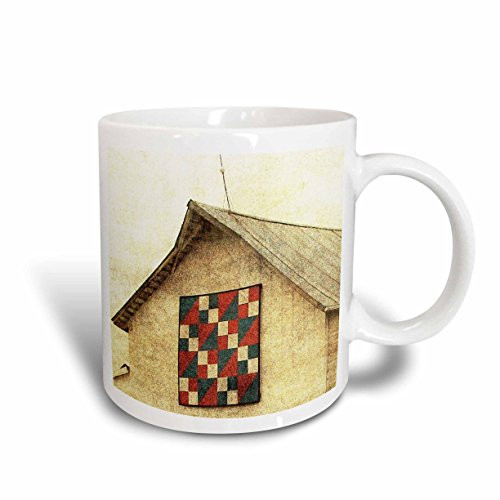 3dRose Barn Quilt by Angelandspot Ceramic Mug, 11-Ounce