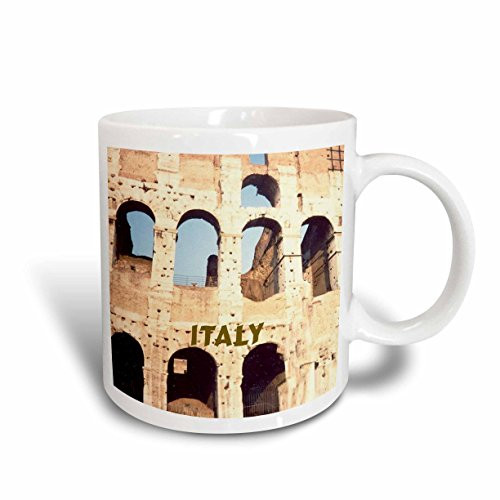 3dRose Rome Coliseum Ceramic Mug, 11-Ounce