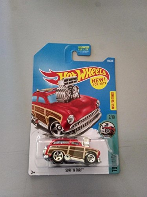 Hot Wheels 2017 Tooned Surf N Turf 198/365, Red and Brown Hot Wheels 2017 Tooned Surf N Turf 198/365, Red and Brown