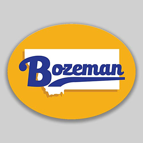 JMM Industries Bozeman Montana Vinyl Decal Sticker Car Window Bumper 2-Pack 4.5-Inches by 3.5-Inches Premium Quality UV-Protective Laminate PDS1650