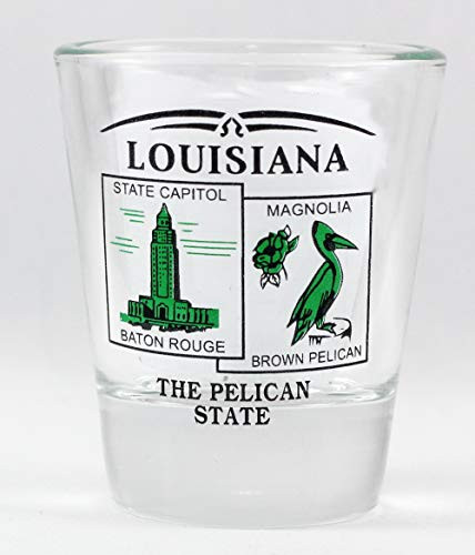 Louisiana State Scenery Green New Shot Glass