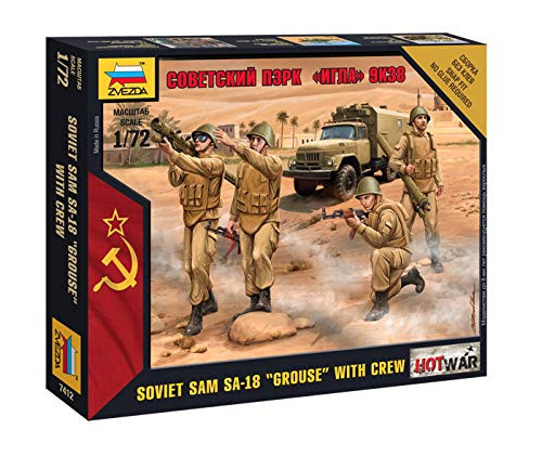 Zvezda Models Soviet SAM SA-18 Grouse with Crew Snap Fit