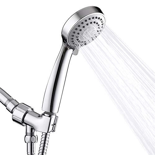 Aisoso Handheld Shower Head High Pressure with Hose Bracket and 3 Spray Settings Hand held Showerhead, Chrome