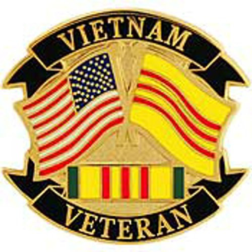 EagleEmblems P14791 Pin-Viet,Veteran,Flags (1'')