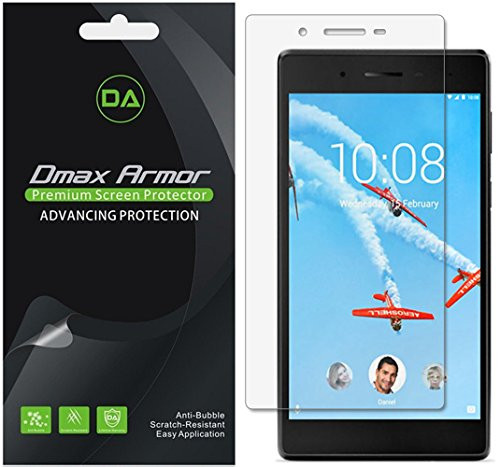 [3-Pack] Dmax Armor for Lenovo Tab 7 Screen Protector, Anti-Bubble High Definition Clear Shield