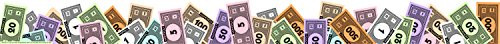 Eureka Classroom Deco Trim Extra Wide Die Cut Monopoly Money