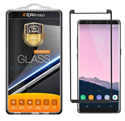 Ferilinso Screen Protector for Samsung Galaxy A8s,[2 Pack] [Full Glue][Full Cover] Tempered Glass Case Friendly Protective Film with Lifetime Replacement Warranty (Black)