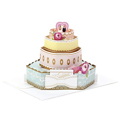 Hallmark Paper Wonder Pop Up Wedding Card (Wedding Cake)
