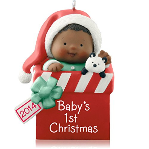 Hallmark Keepsake Ornament Baby's 1st Christmas African American 2014