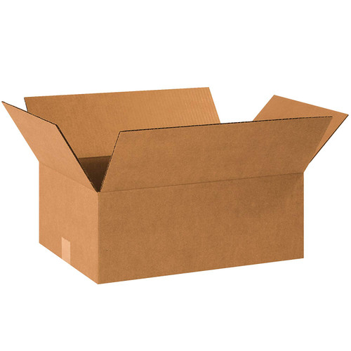 BOX USA B16127 Corrugated Boxes, 16' x 12' x 7', Kraft (Pack of 25)