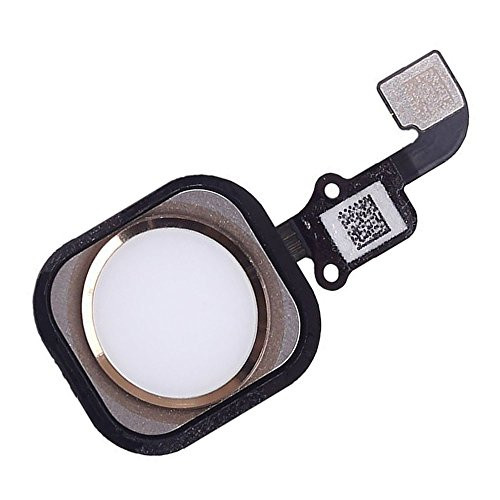 Johncase OEM Home Button Flex Ribbon Cable Assembly w/Rubber Gasket Replacement Part Compatible for iPhone 6s / 6s Plus (Gold)