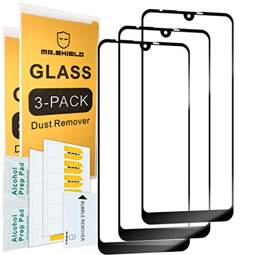 Mr.Shield for Nokia 3.2 [Japan Tempered Glass] [9H Hardness] [Full Screen Glue Cover] [3-Pack] Screen Protector with Lifetime Replacement