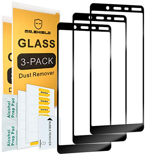 [3-Pack]-Mr.Shield for Nokia 1 Plus [Japan Tempered Glass] [9H Hardness] [Full Cover] Screen Protector with Lifetime Replacement