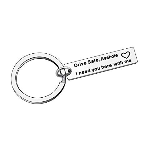 Women Men Keychain Key Chain Ring Family Gifts for Husband Wife Dad Mom Boyfriend Girlfriend
