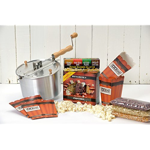 Wabash Valley Farms 36028 36028AMZ Popcorn Popper Kit Regular Silver