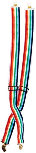 Rubie's Rainbow Clown Suspenders, Multicolored, One Size