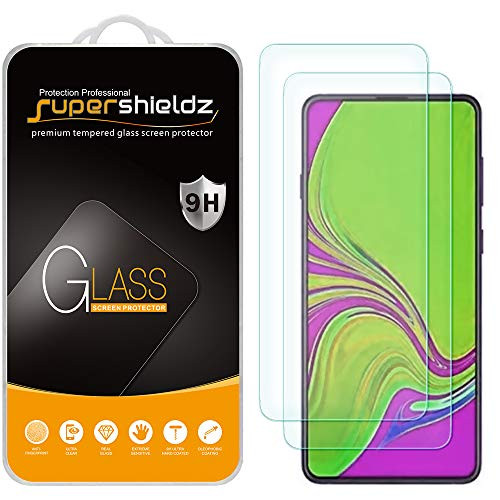 (2 Pack) Supershieldz for Samsung Galaxy A90 Tempered Glass Screen Protector, Anti Scratch, Bubble Free