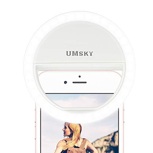 Selfie Ring Light, ?Rechargeable ? 36 LED Ring Light, 4-Level Adjustable Brightness Selfie Light Ring for iPhone/Andriod