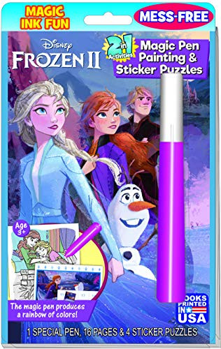 Disney Frozen 2 Magic Pen Painting and Sticker Puzzles  2-in-1 Mess-Free Activities